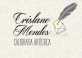 Logo Crislane Mendes Caligrafia Artística